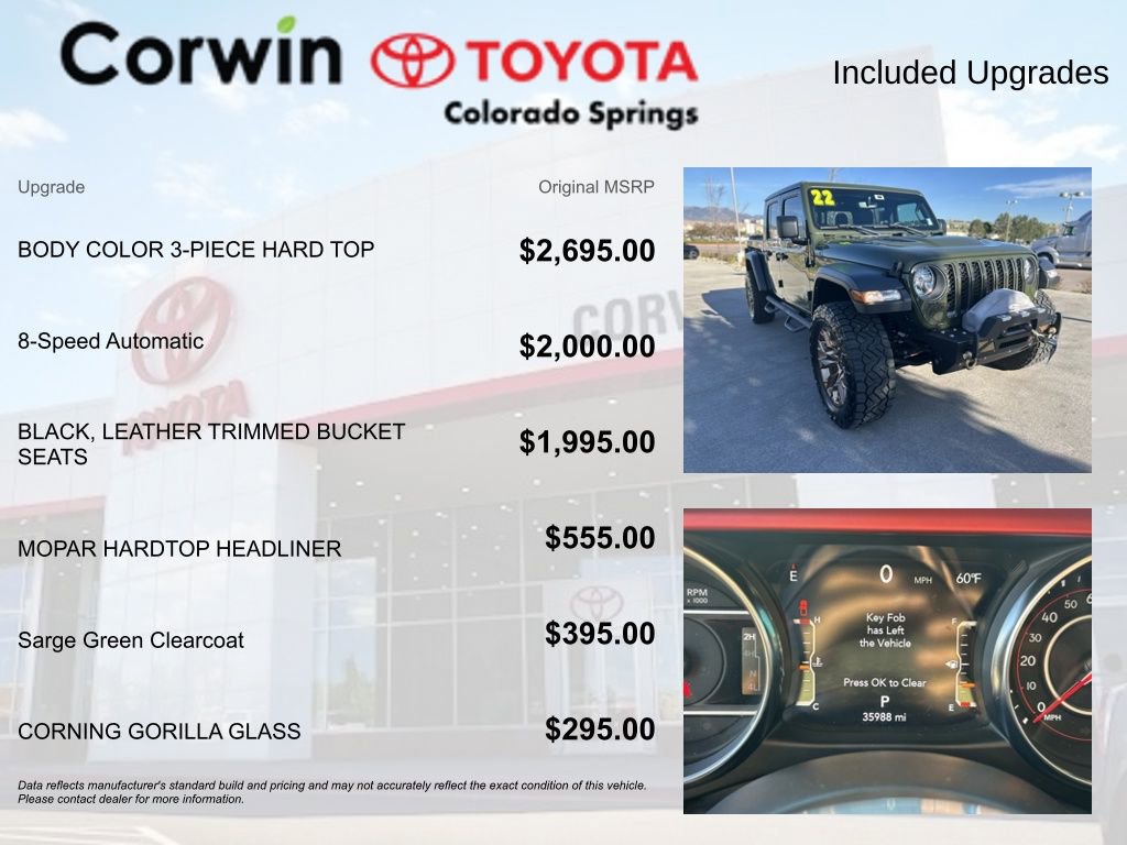 Used 2022 Jeep Gladiator Rubicon AWD/4WD image 4