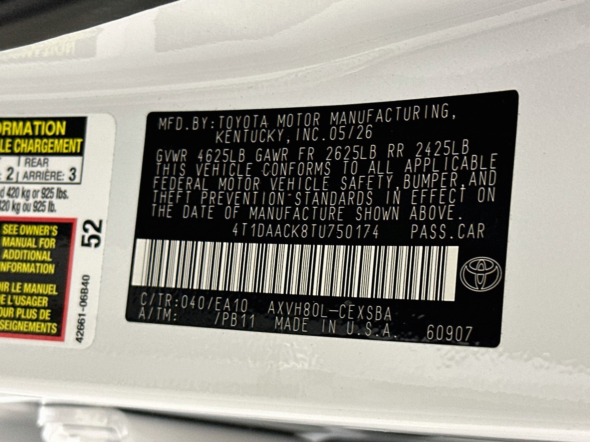 Used 2026 Toyota Camry SE w/ Convenience Package FWD image 12