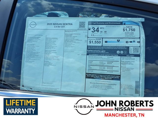 New 2025 Nissan Sentra SV w/ All-Weather Package image 19