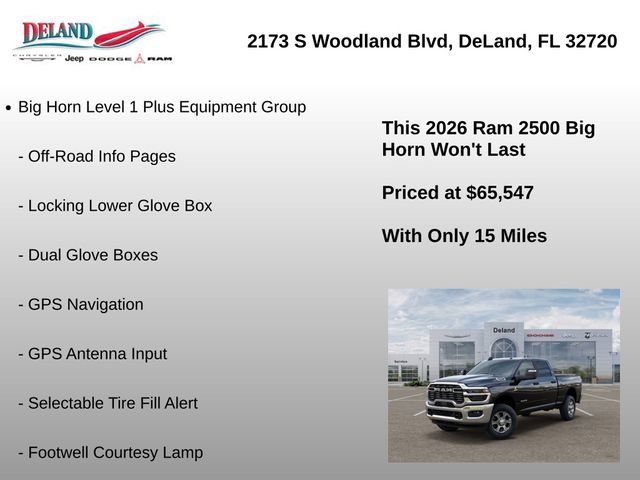 New 2026 RAM 2500 Big Horn AWD/4WD image 16