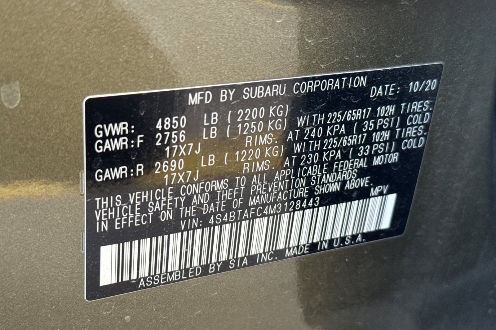 Used 2021 Subaru Outback Premium w/ Popular Package #1 AWD/4WD image 13