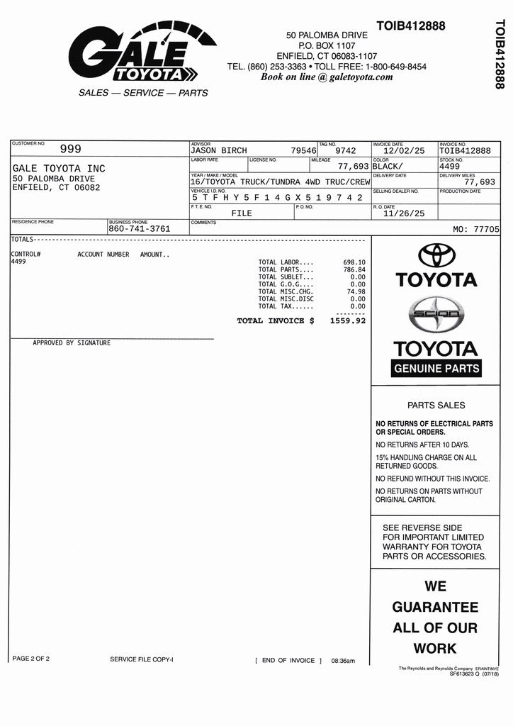 Used 2016 Toyota Tundra Limited image 11
