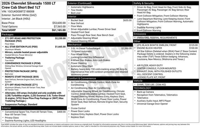 New 2026 Chevrolet Silverado 1500 LT image 2