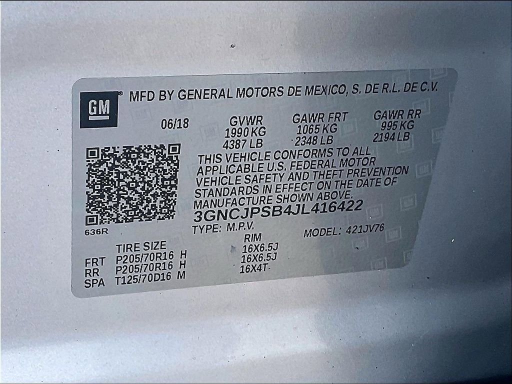 Used 2018 Chevrolet Trax LT w/ LT Convenience Package AWD/4WD image 32