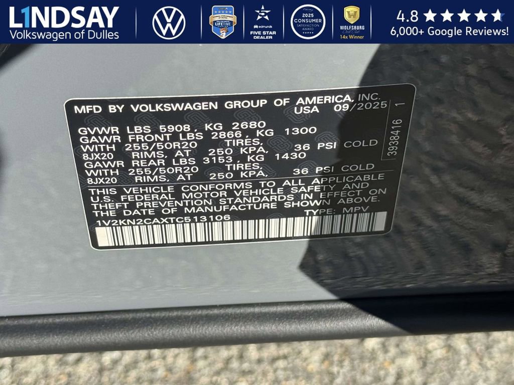 New 2026 Volkswagen Atlas SE image 21