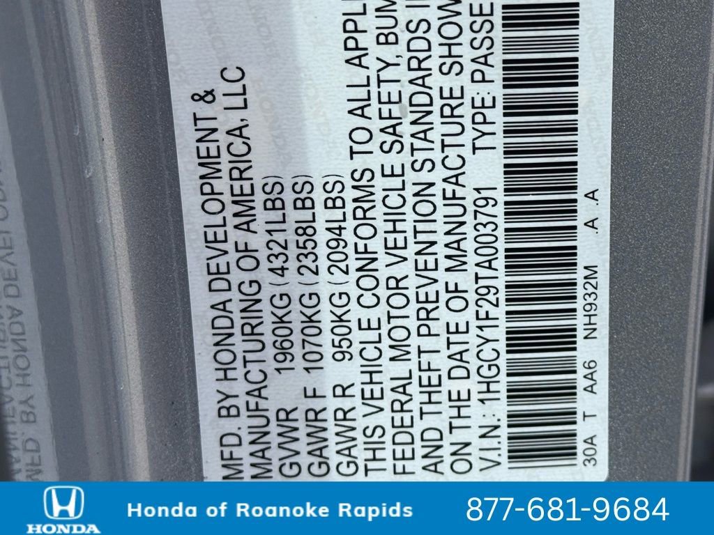 New 2026 Honda Accord LX image 39