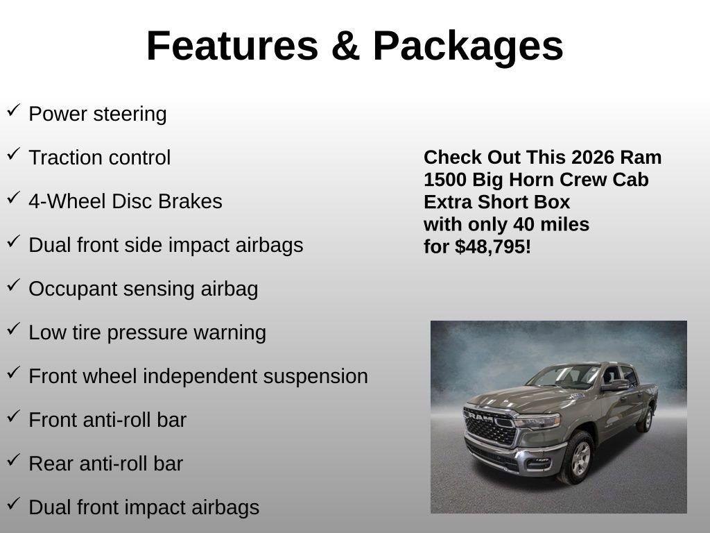 Used 2026 RAM 1500 Big Horn AWD/4WD image 13