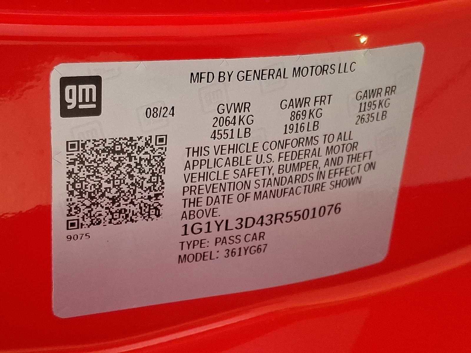 New 2024 Chevrolet Corvette E-Ray w/ ZER Performance Package image 19