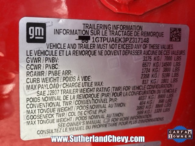 Used 2023 GMC Sierra 1500 Pro w/ Graphite Edition image 43