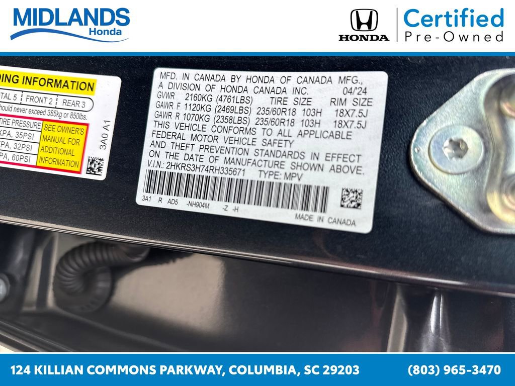 Certified 2024 Honda CR-V EX-L image 30