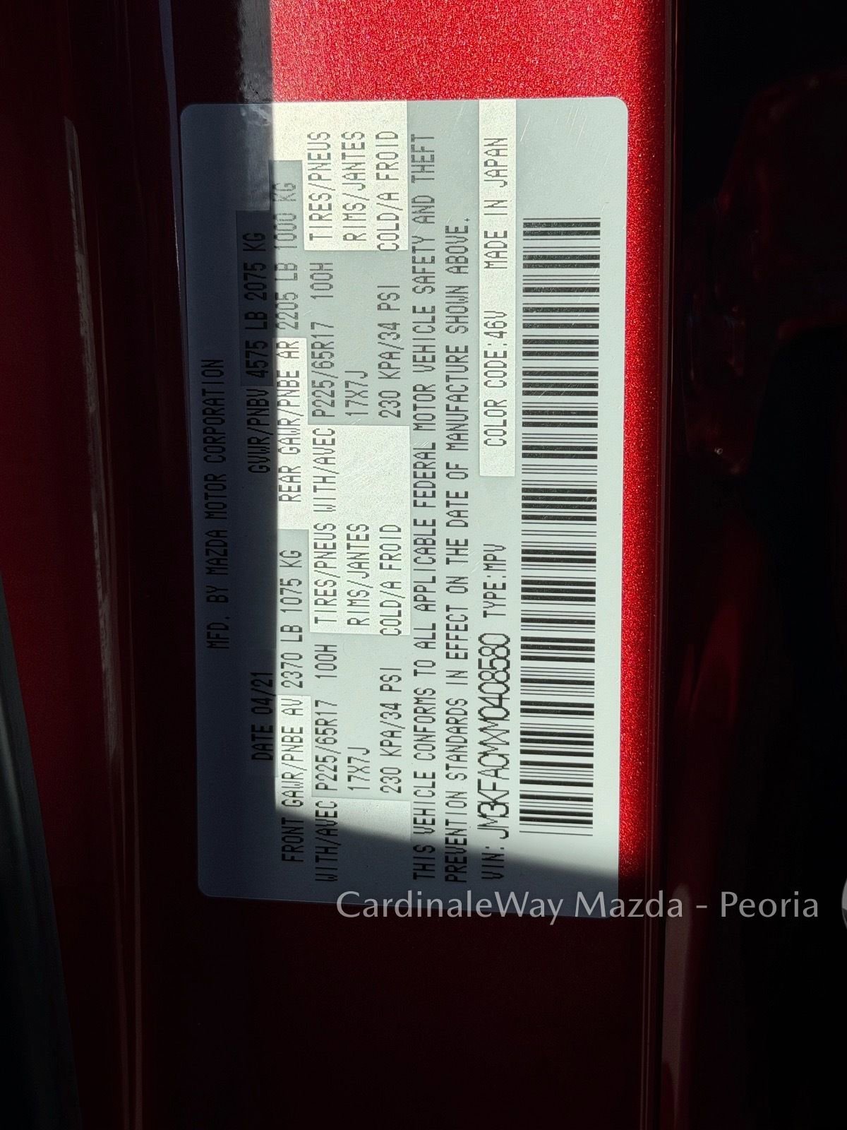 Used 2021 MAZDA CX-5 Touring w/ Touring Preferred SV Package FWD image 31