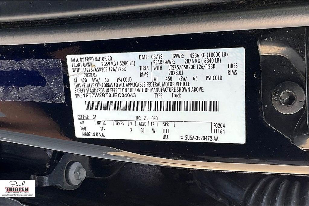 Used 2018 Ford F250 Limited image 32
