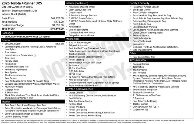 New 2026 Toyota 4Runner SR5 AWD/4WD image 4