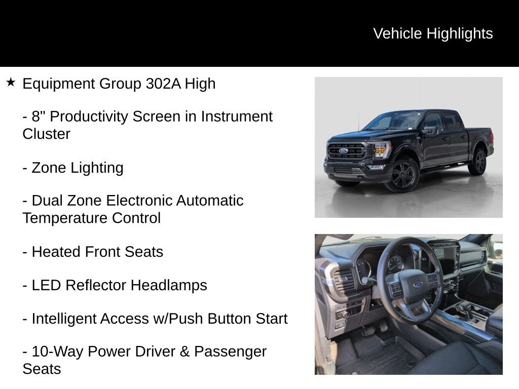 Certified 2023 Ford F150 XLT w/ Equipment Group 302A High image 11