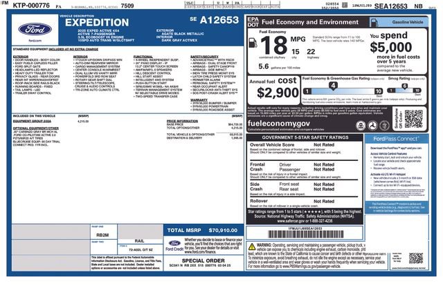 Used 2025 Ford Expedition Active AWD/4WD image 1