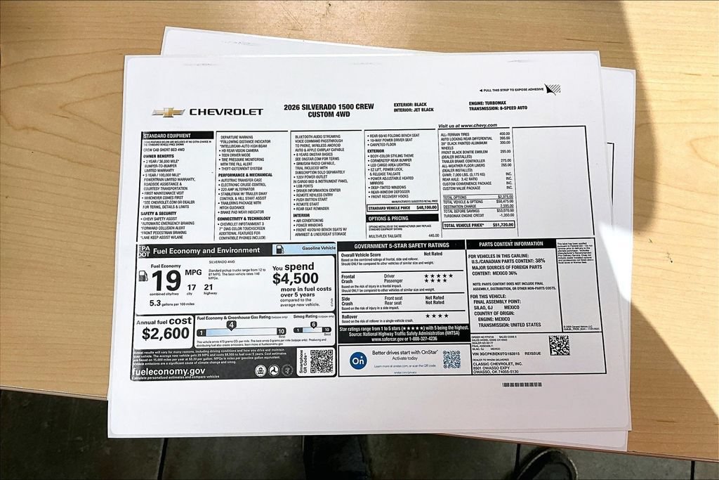 New 2026 Chevrolet Silverado 1500 Custom AWD/4WD image 13
