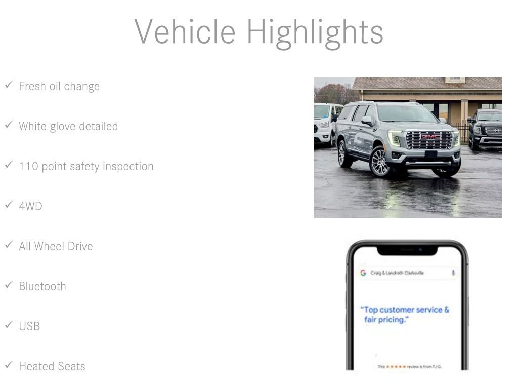 Used 2025 GMC Yukon XL Denali w/ Sun & Power Step Package image 6