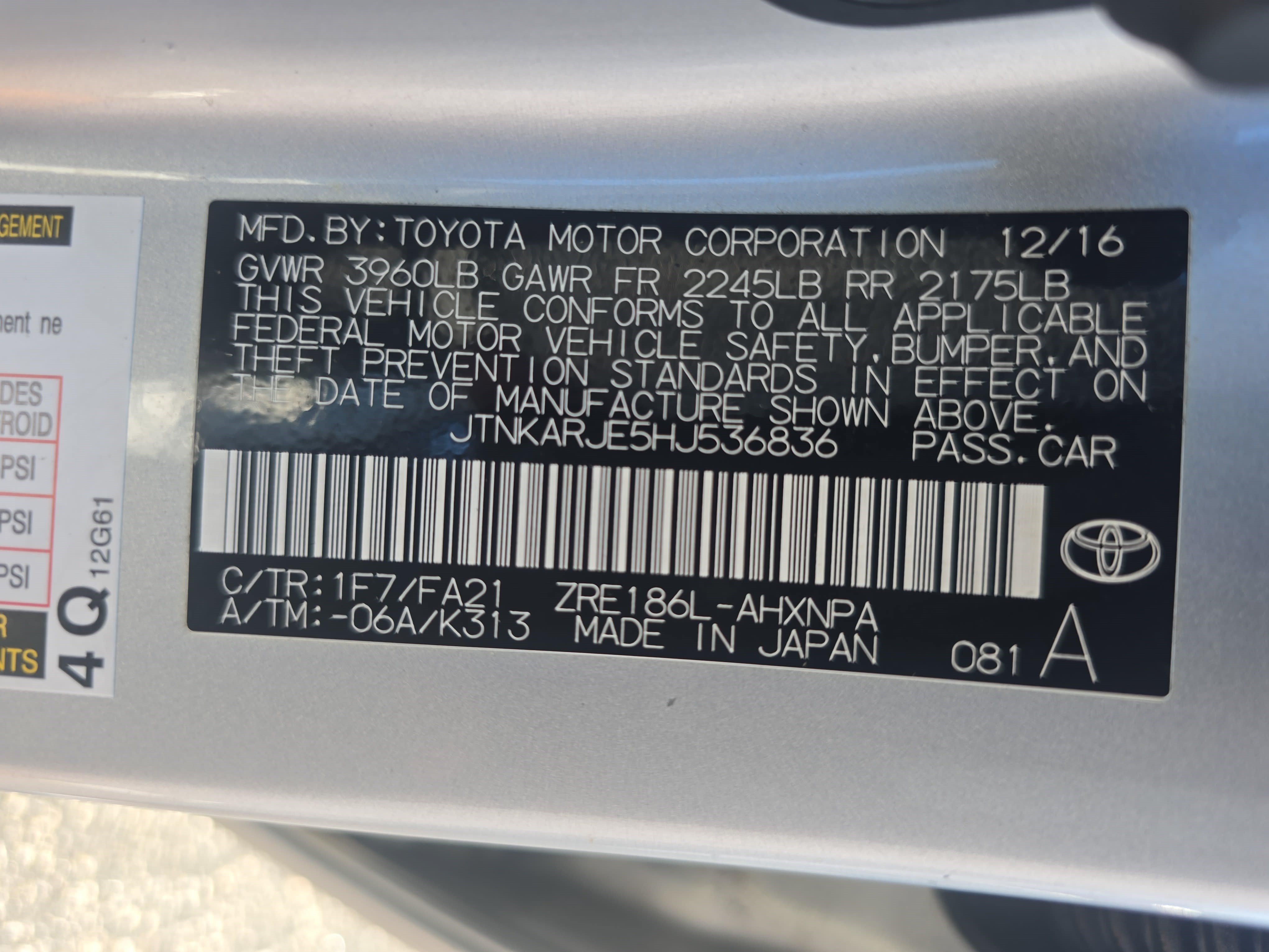 Used 2017 Toyota Corolla iM w/ Carpet Mat Package FWD image 33