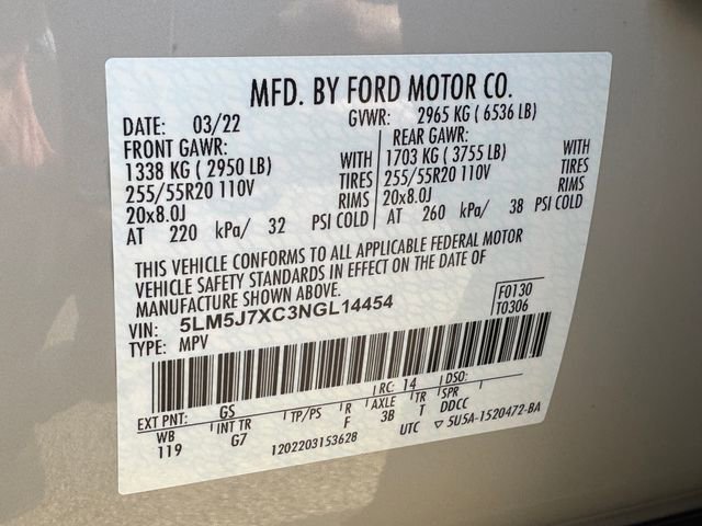 Used 2022 Lincoln Aviator Reserve w/ Equipment Group 201A image 31