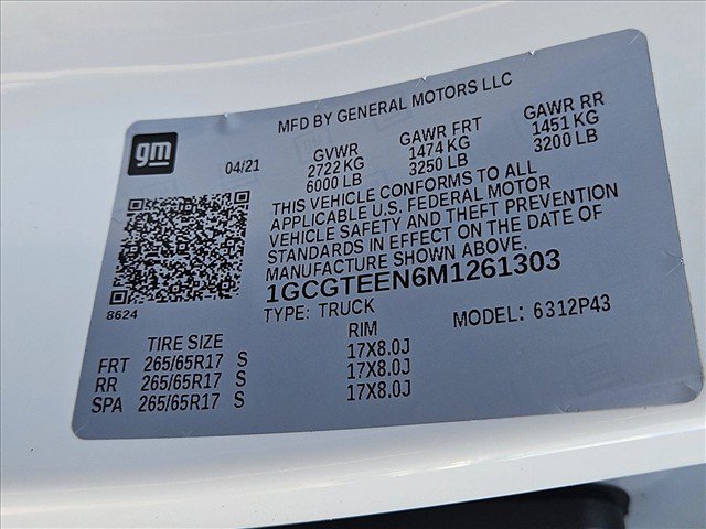 Used 2021 Chevrolet Colorado ZR2 w/ Colorado ZR2 Bison Edition AWD/4WD image 29