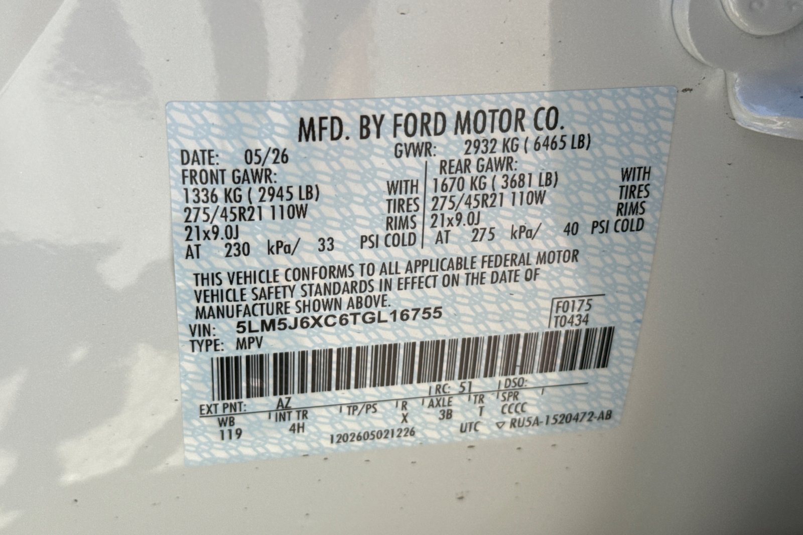 New 2026 Lincoln Aviator AWD w/ Jet Appearance Package image 24