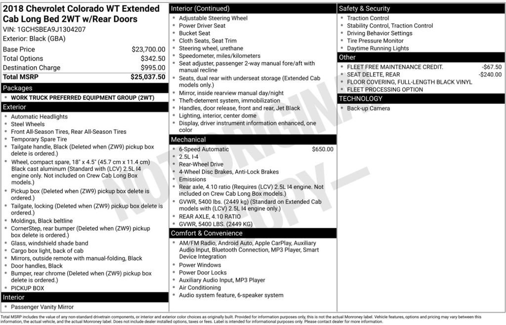 Used 2018 Chevrolet Colorado W/T image 3