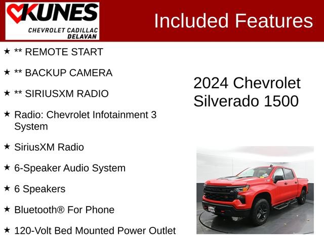 Used 2024 Chevrolet Silverado 1500 Custom Trail Boss AWD/4WD image 3