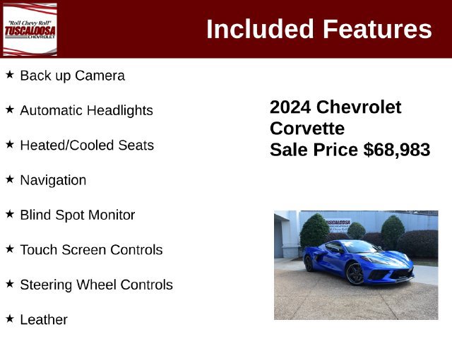 Used 2024 Chevrolet Corvette Stingray Preferred Cpe w/ 2LT RWD image 6