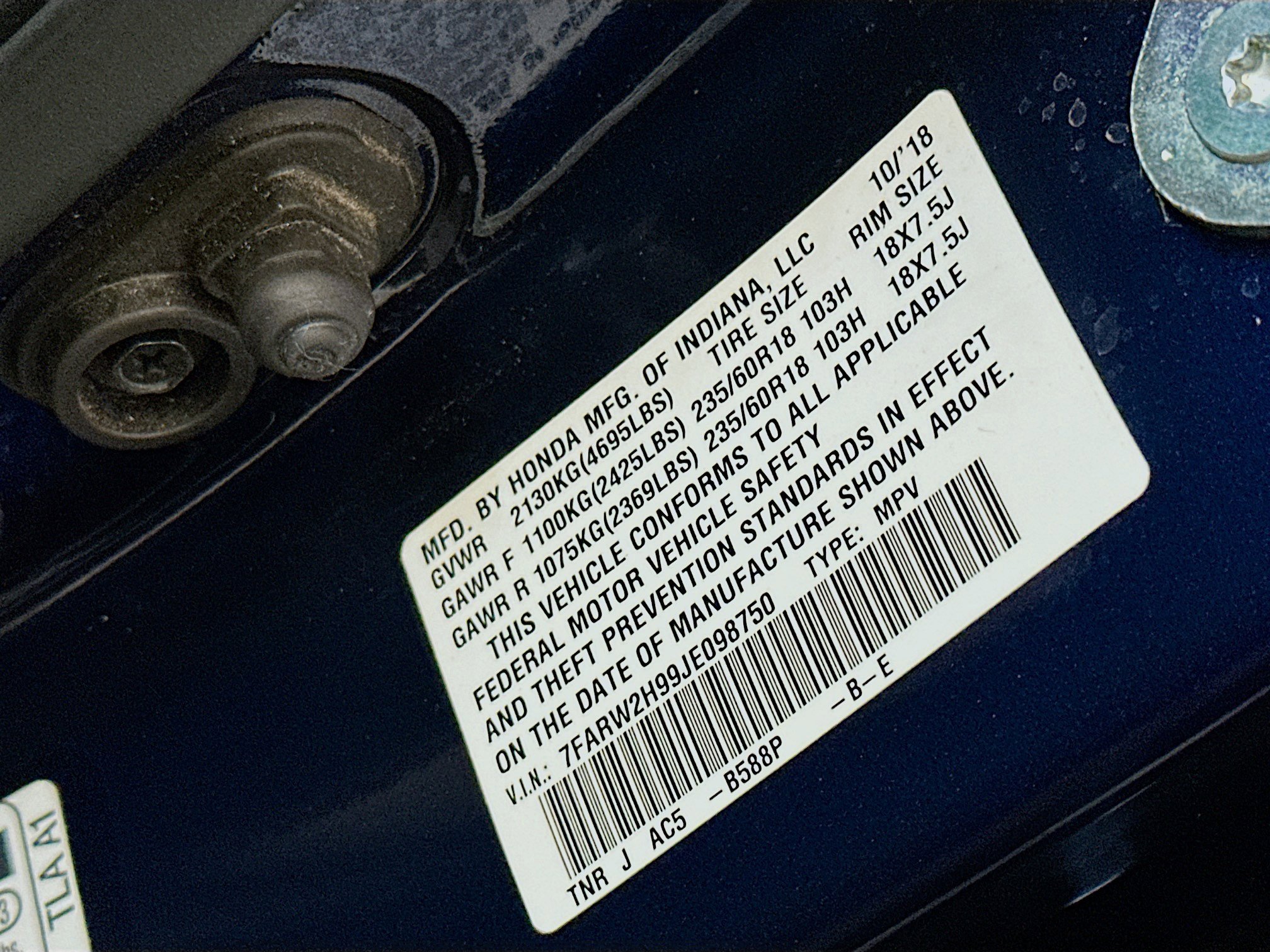 Used 2018 Honda CR-V Touring image 12