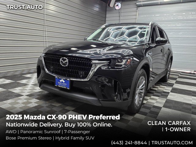 Used 2025 MAZDA CX-90 Plug-In Hybrid w/ Preferred AWD/4WD image 1