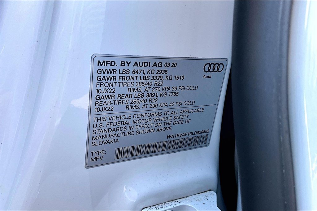 Used 2020 Audi Q8 Premium Plus w/ Premium Plus Package AWD/4WD image 21
