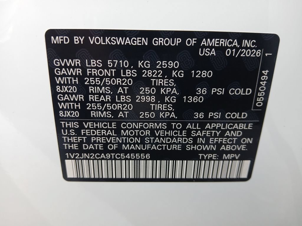 New 2026 Volkswagen Atlas SE FWD image 29