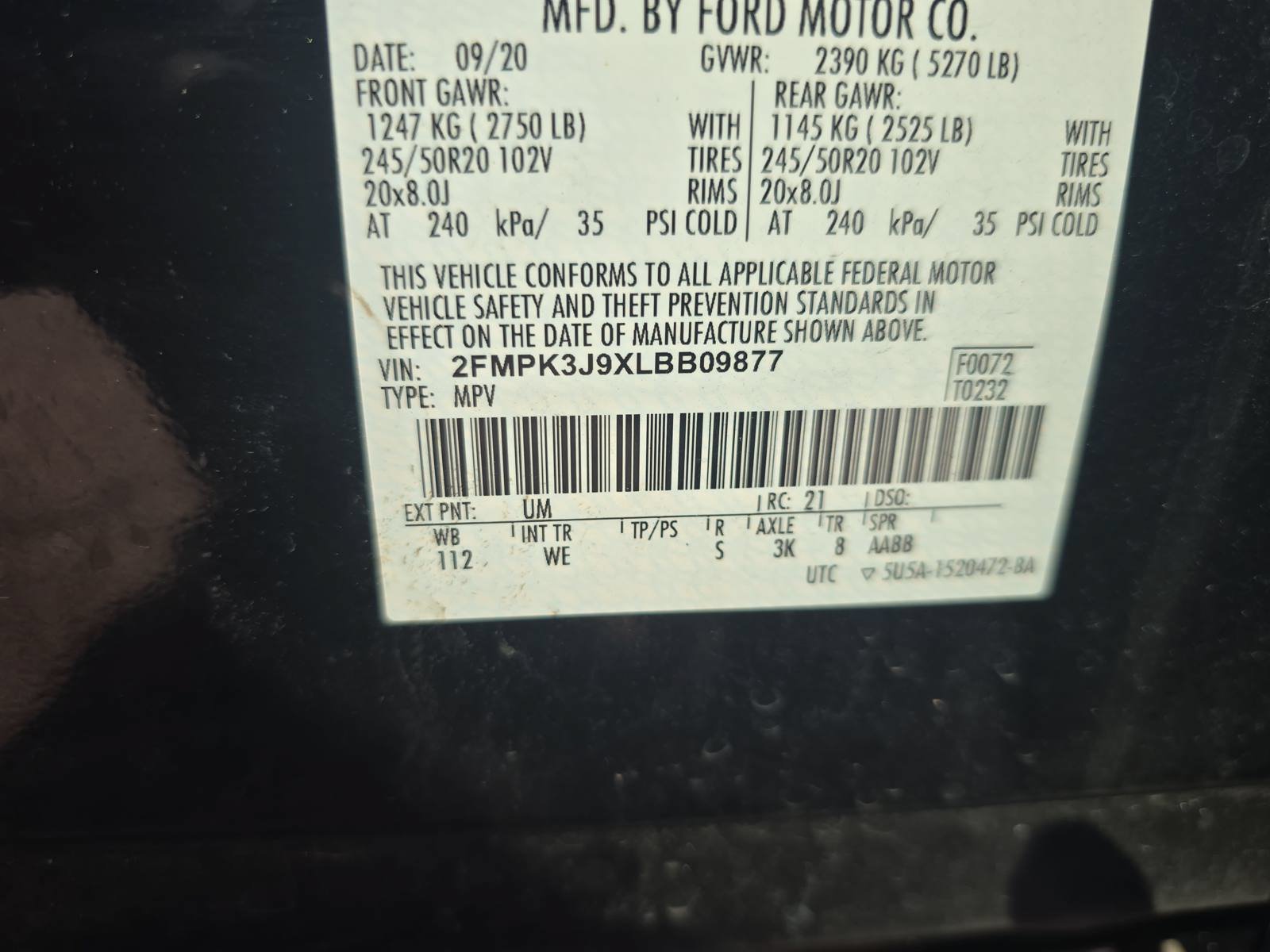 Used 2020 Ford Edge ST-Line FWD image 36