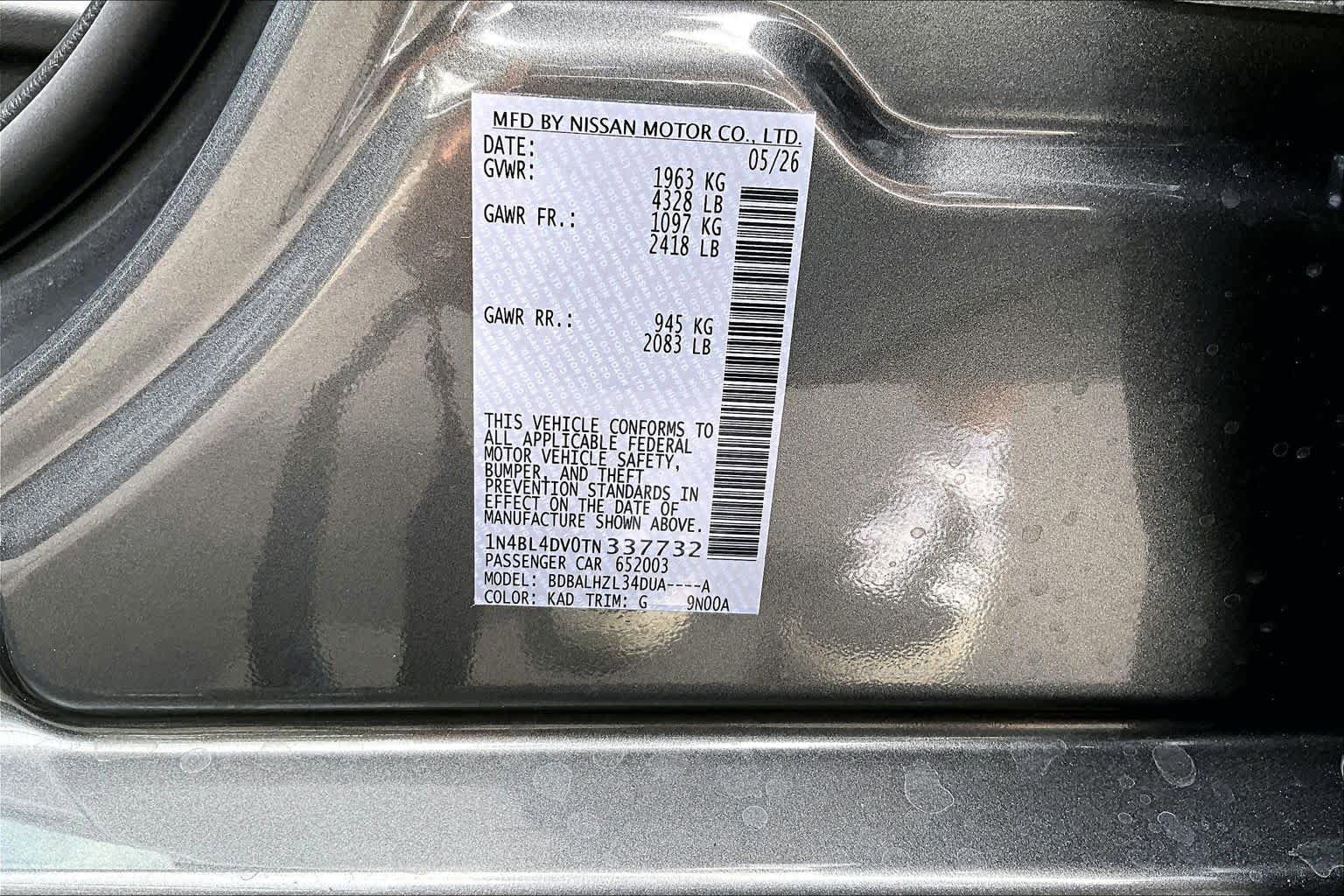 New 2026 Nissan Altima 2.5 SV FWD image 21