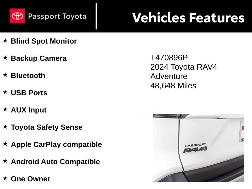 Used 2024 Toyota RAV4 Adventure AWD/4WD image 10