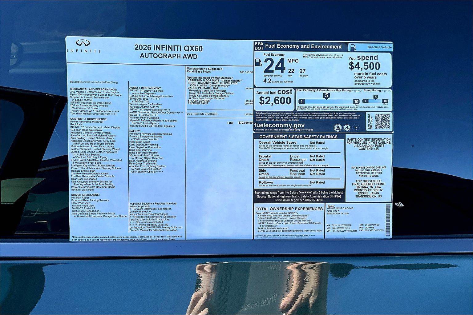 New 2026 INFINITI QX60 Autograph image 41