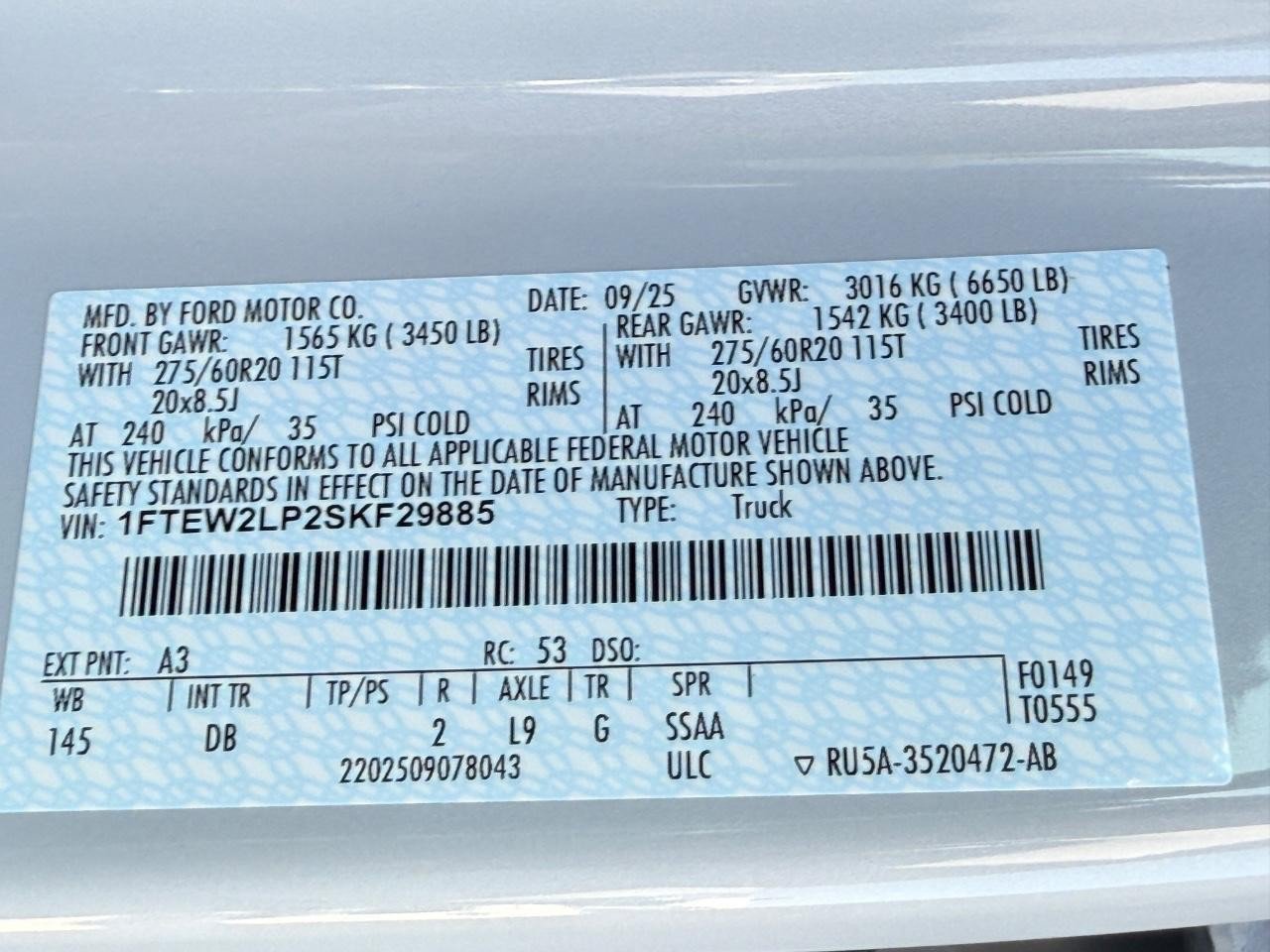 New 2025 Ford F150 STX w/ Equipment Group 200A image 18