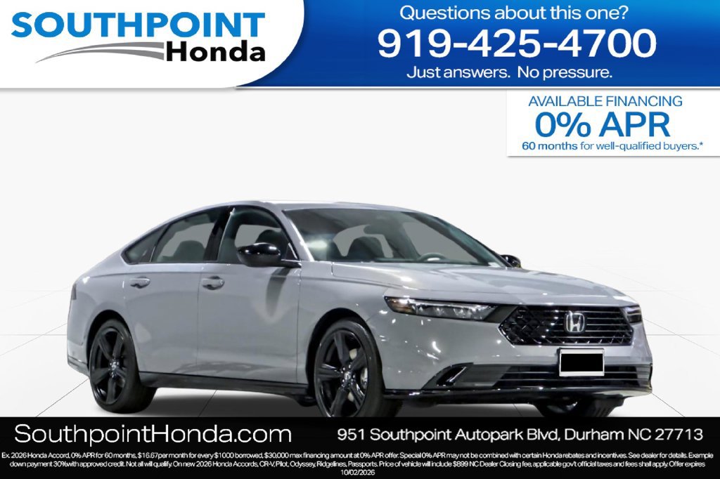 New 2026 Honda Accord Sport image 1