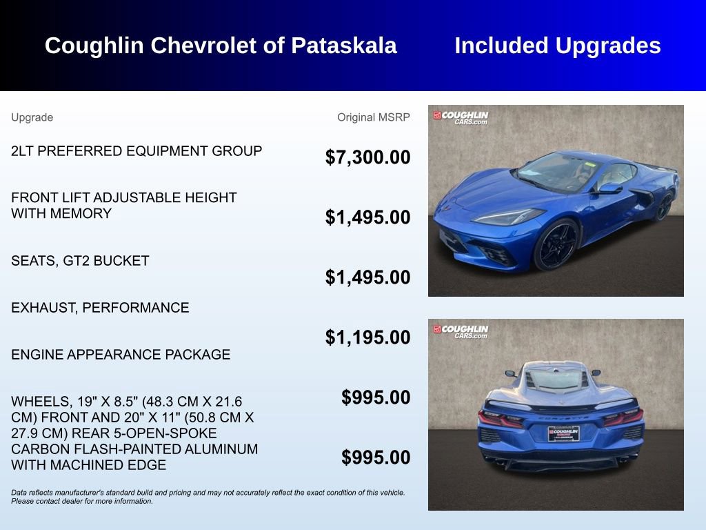 Used 2020 Chevrolet Corvette Stingray Preferred Cpe w/ 2LT Preferred Equipment Group image 3