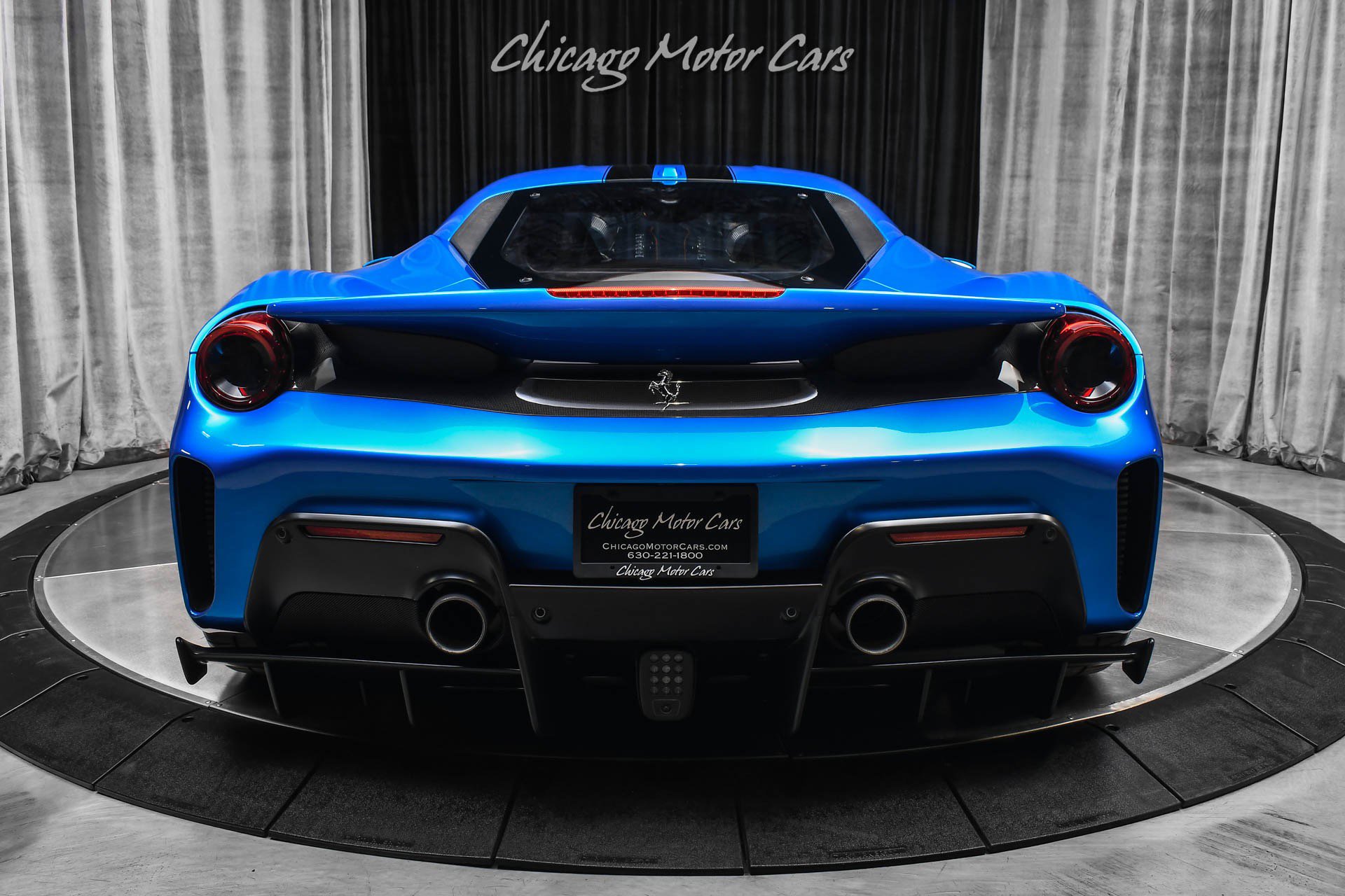 Used 2020 Ferrari 488 Pista Coupe Blu Corsa HRE Wheels Ful image 4