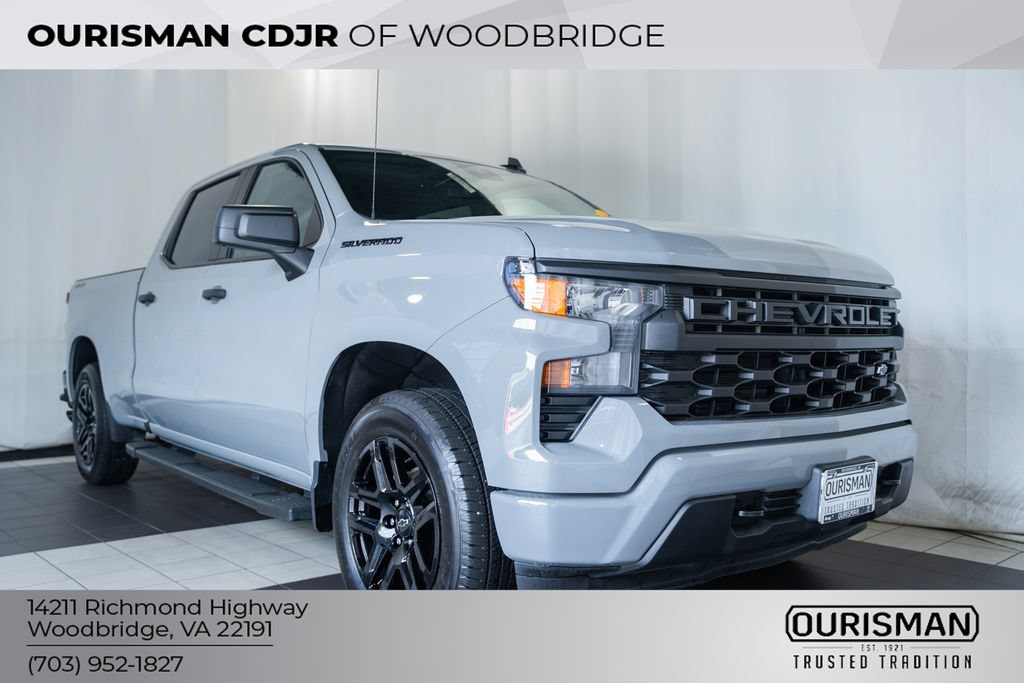 Used 2024 Chevrolet Silverado 1500 Custom w/ Dark Appearance Package