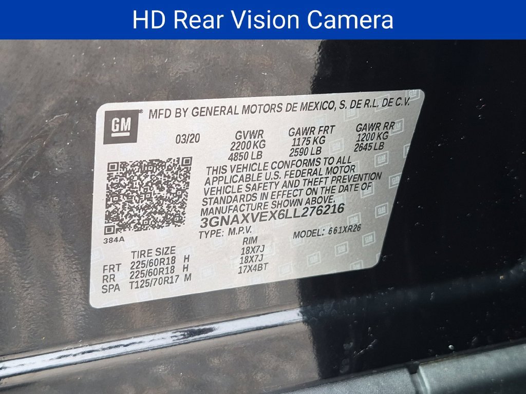 Certified 2020 Chevrolet Equinox LT AWD/4WD image 31