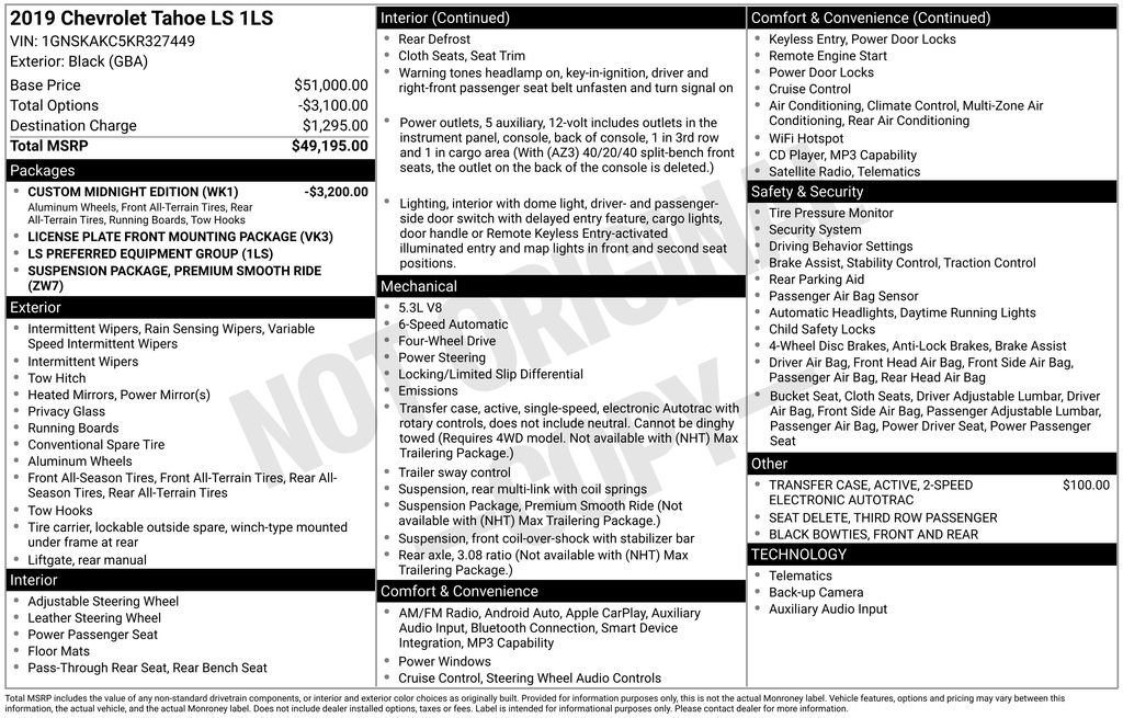 Used 2019 Chevrolet Tahoe LS image 6