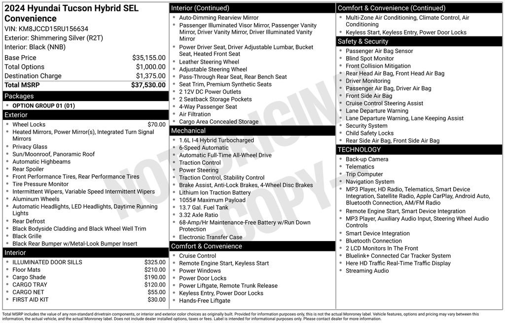 Certified 2024 Hyundai Tucson SEL AWD/4WD image 7