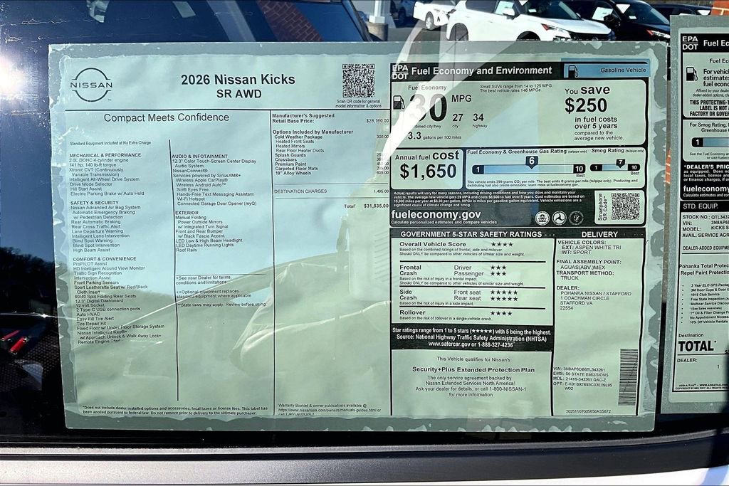 New 2026 Nissan Kicks SR w/ Cold Weather Package image 13