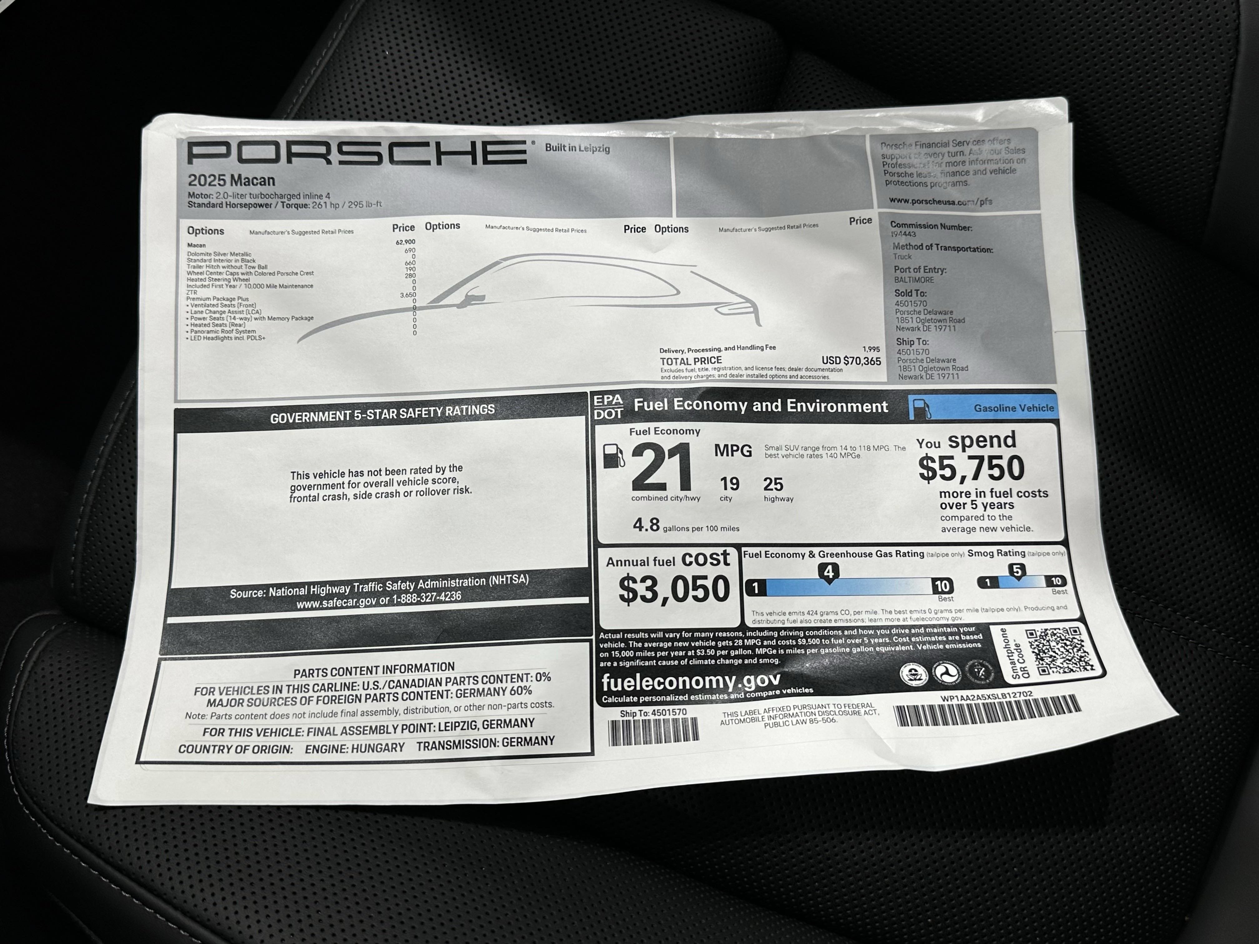 Used 2025 Porsche Macan AWD/4WD image 53