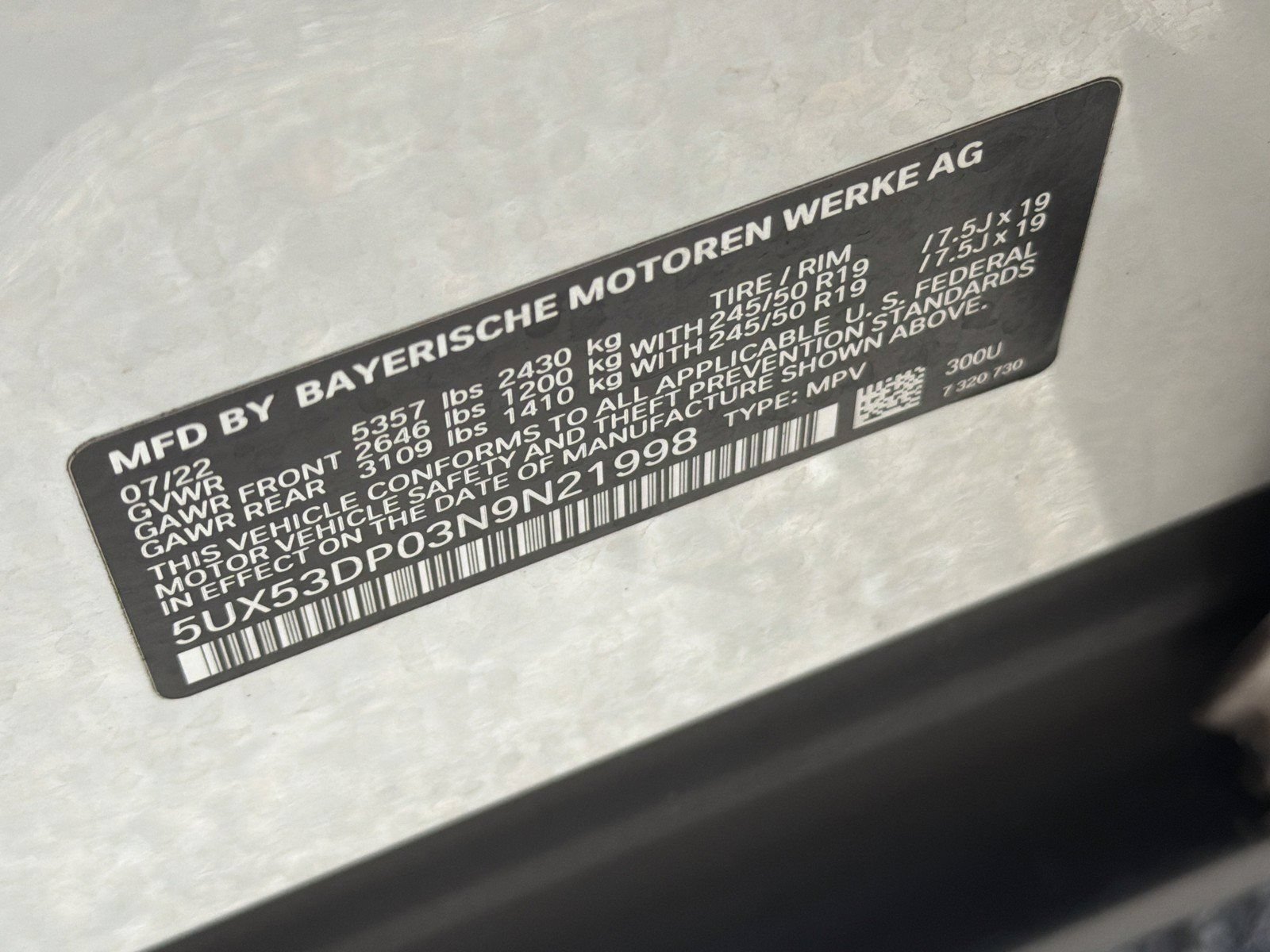 Used 2022 BMW X3 xDrive30i w/ Premium Package 2 AWD/4WD image 38