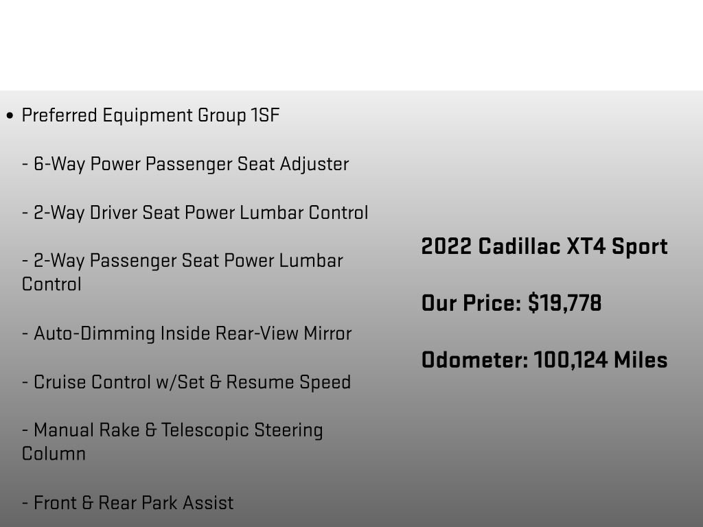 Used 2022 Cadillac XT4 Sport FWD image 6