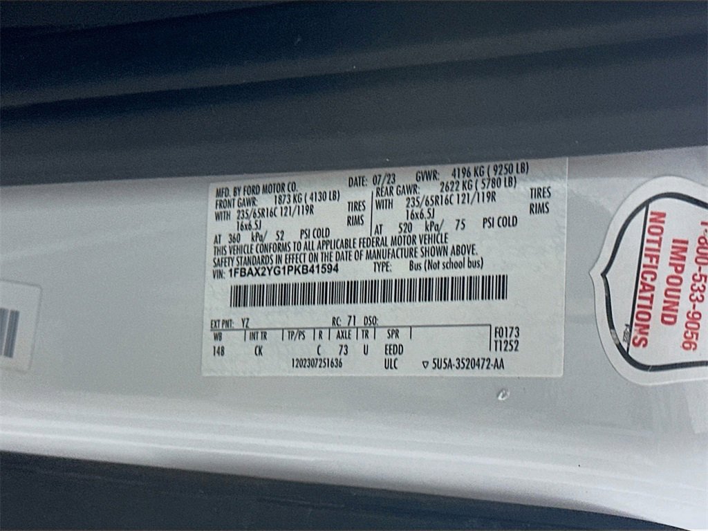 Used 2023 Ford Transit 350 XLT image 35