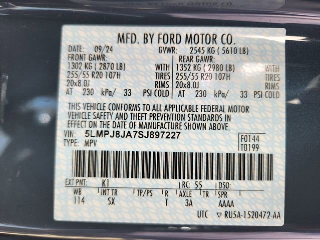 New 2025 Lincoln Nautilus Premier w/ Equipment Group 102A image 24